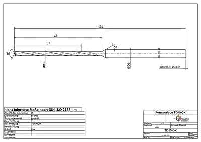 TARGETDRILL micro-INOX 3xD bis 12xD — Ansicht 3