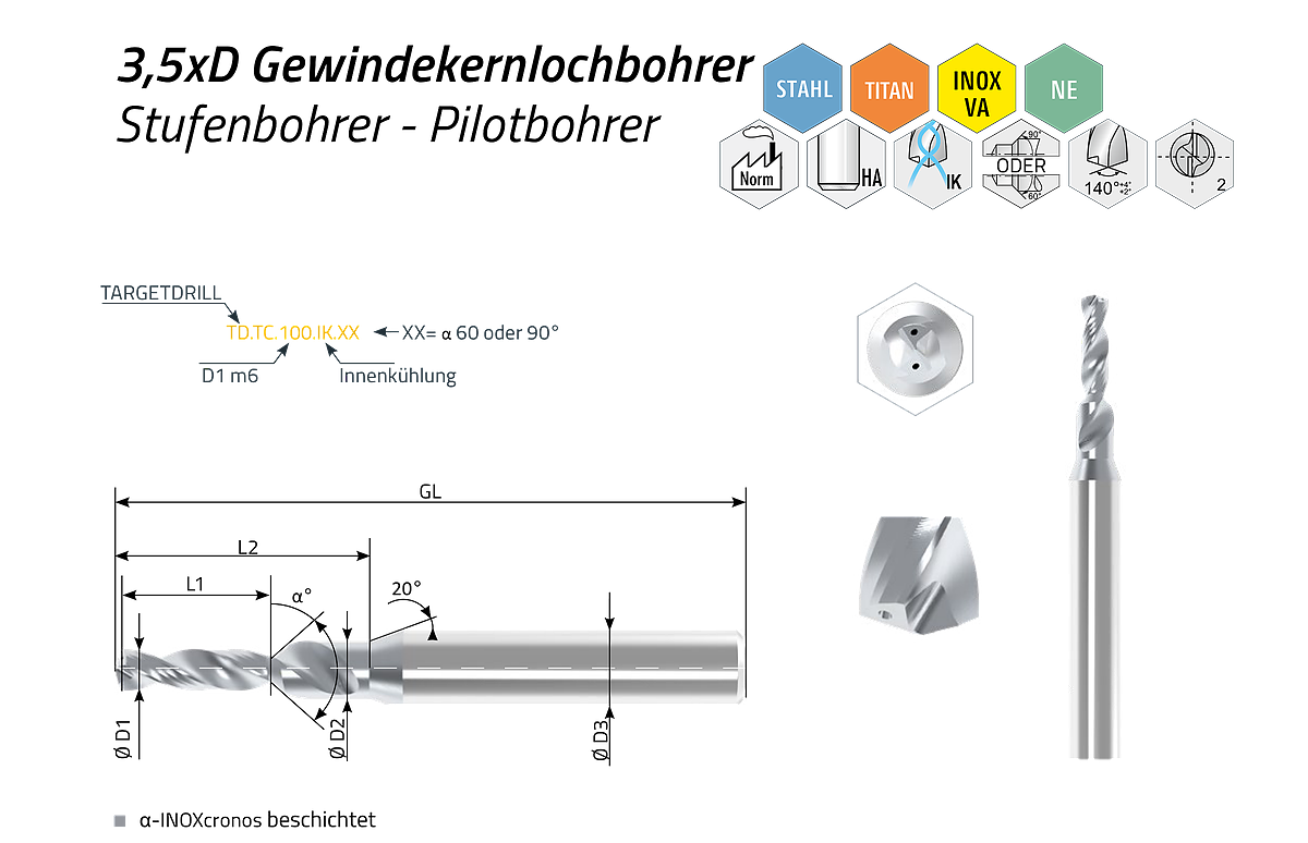 TARGETDRILL Thread-DRILL-MILL